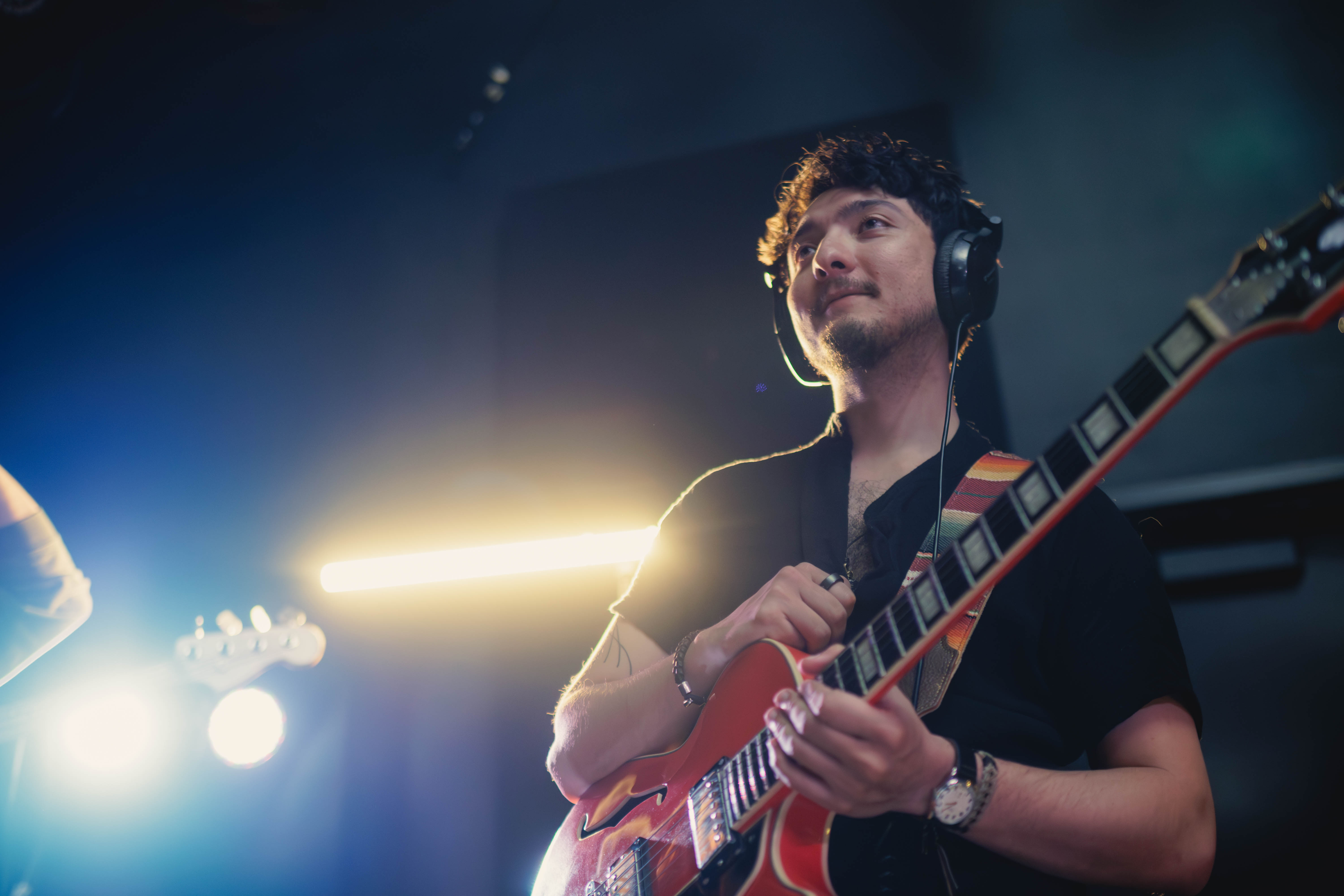 Pablo performing guitar